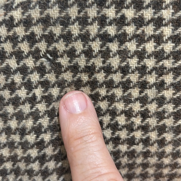 Vintage Pendleton Brown Houndstooth Quilted lining shacket medium - Picture 7 of 9